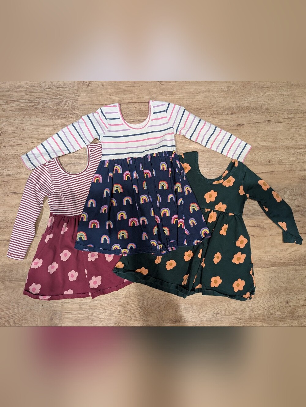 Quince | Organic Cotton Long Sleeve Skater Dress | 3T